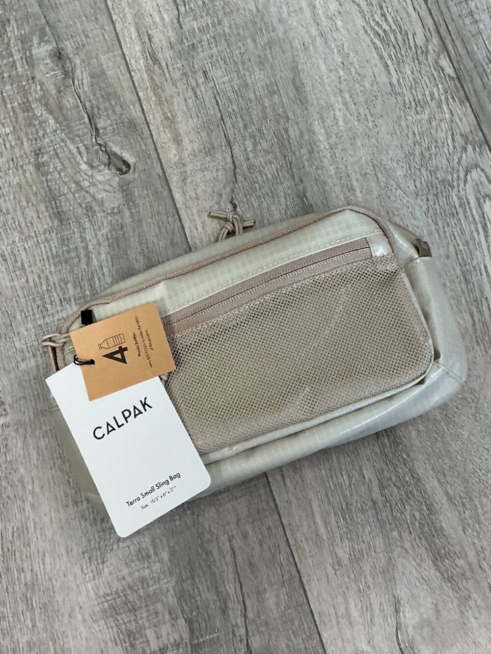 CALPAK Terra Small Sling Bag White Sand Crossbody Belt Bag NWT